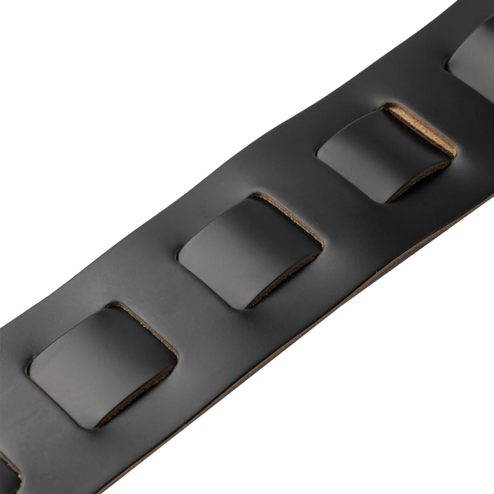 Levys M26PD 3\" Wide Top Grain Leather Guitar Strap - Tuxedo 4