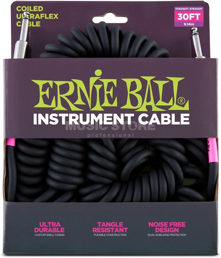 Ernie Ball 6044 30' Coil Cable (Black)