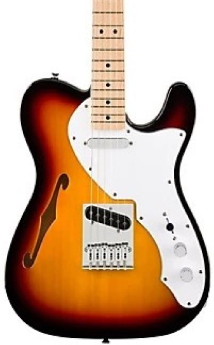 Squier Affinity Series Telecaster Thinline Electric Guitar - 3 Color Sunburst