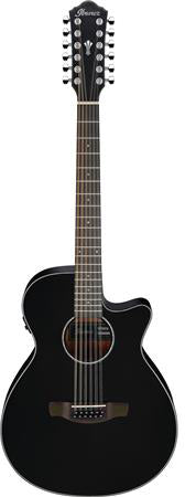 Ibanez AEG5012BK Acoustic-Electric 12-String Guitar (Black) No Case