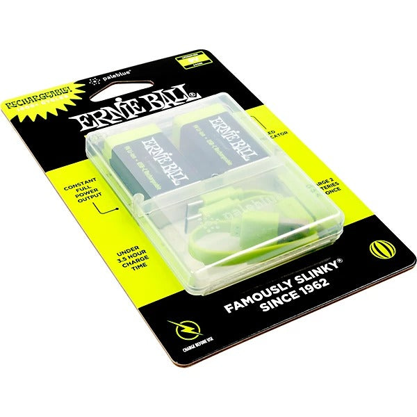 Ernie Ball USB-C Rechargeable 9v Battery by Paleblue - 2 Pack 2