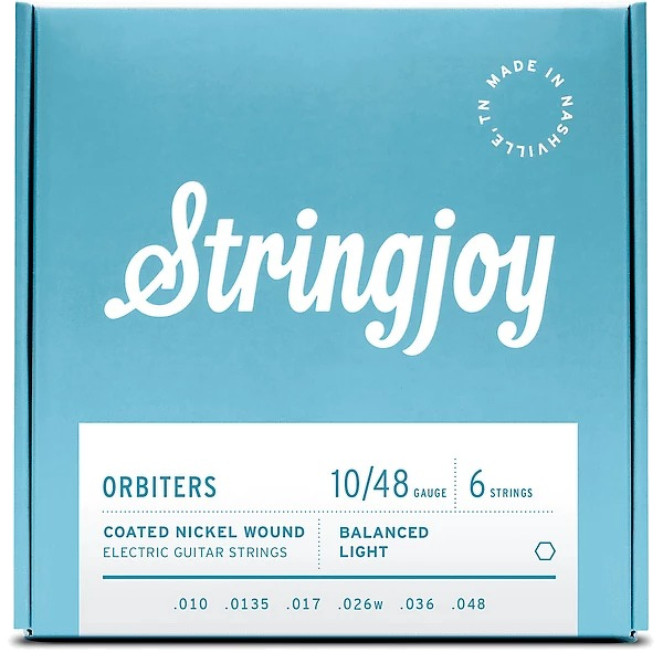Stringjoy Orbiters Balanced Coated Nickel Wound Electric Guitar Strings - Light Gauge