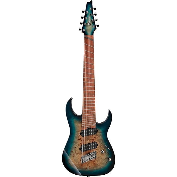 Ibanez RGMS8PB Multi Scale 8 String Electric Guitar - Cosmic Blue Starburst 5