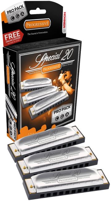 Hohner 3P560PBX Special 20 Pro Pack - Keys G, C, & A