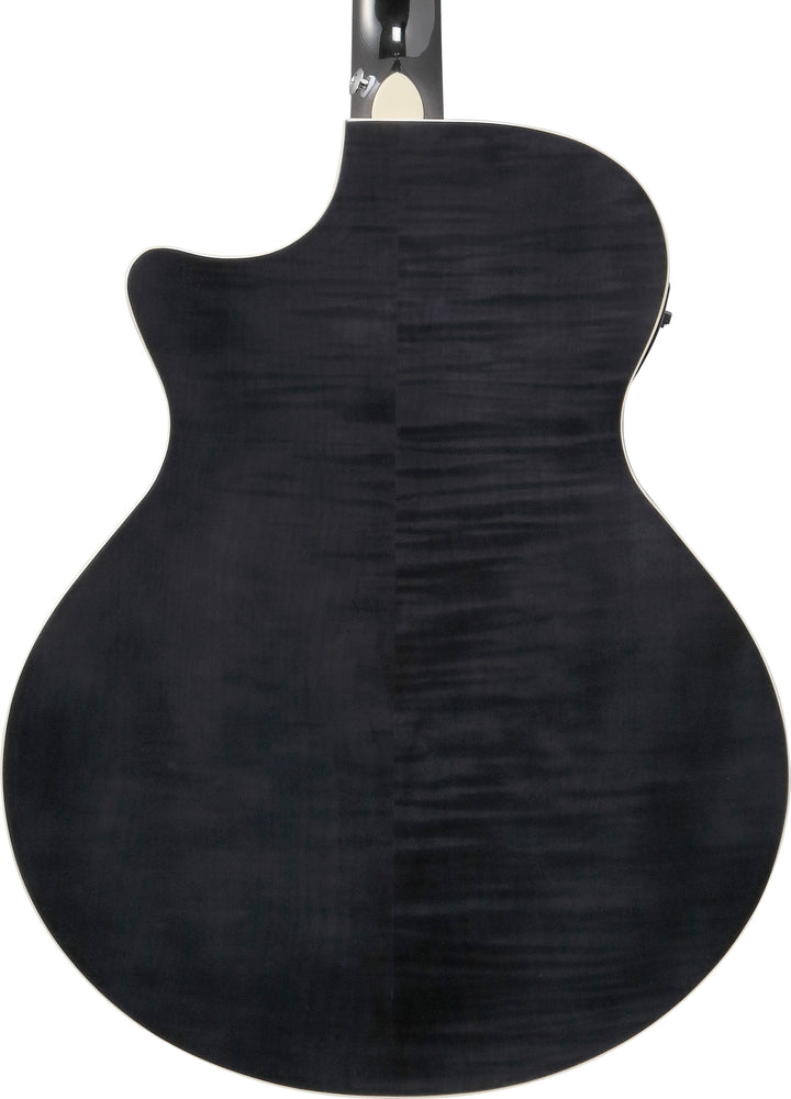 Ibanez AE170TBK Acoustic Electric Guitar - Transparent Black High Gloss 6