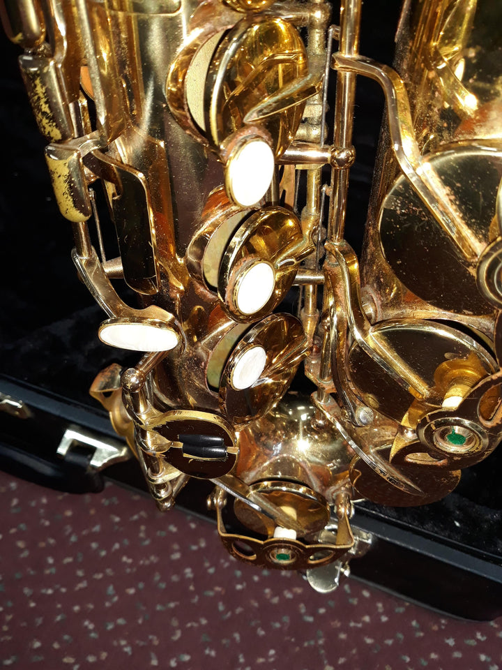 Used Antigua Winds Eb Alto Saxophone - Yellow Brass