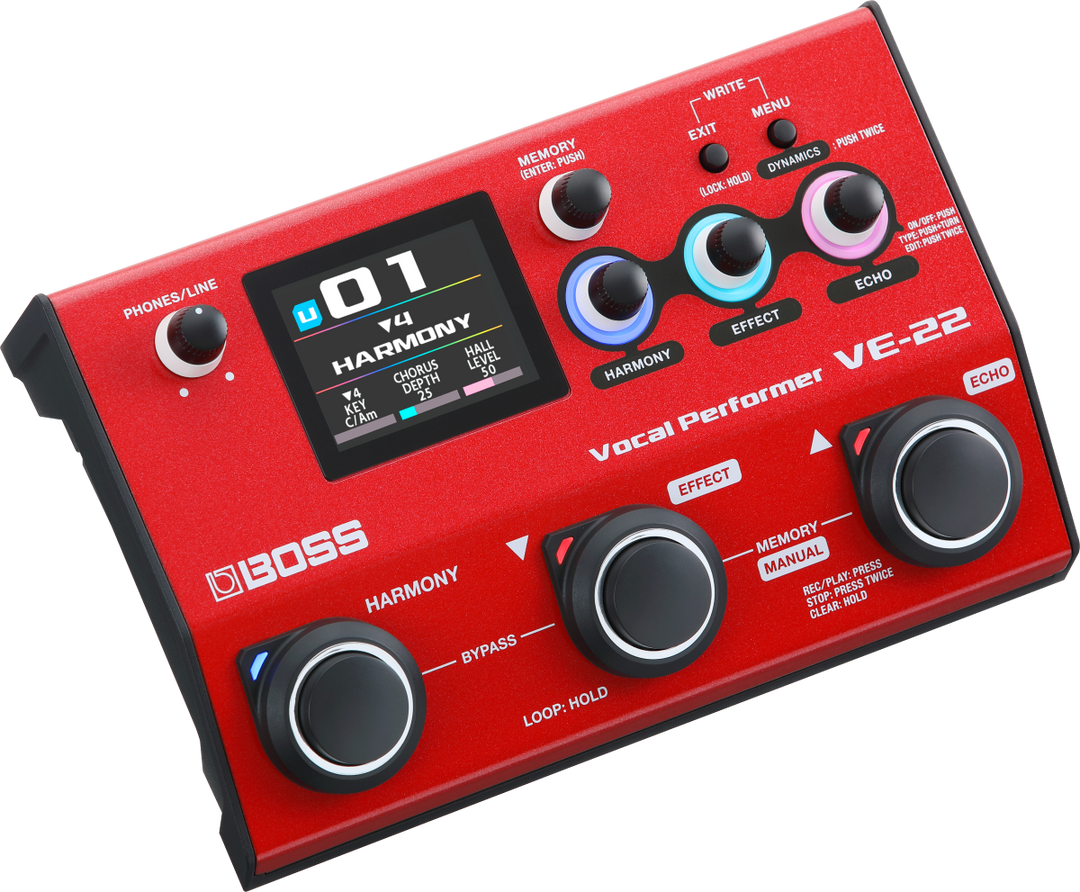 Boss VE-22 Vocal Performer - Effects & Looper Pedal