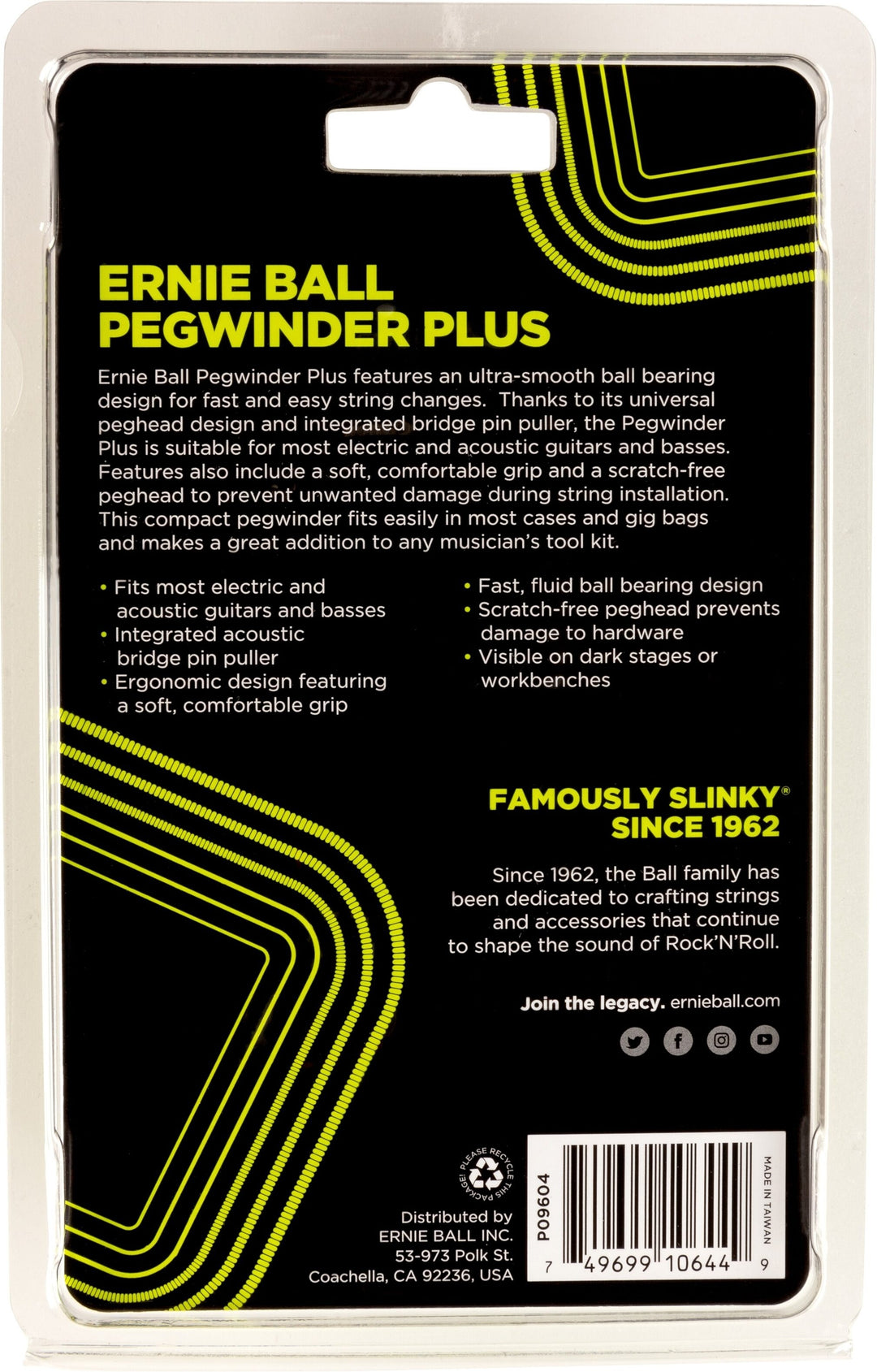 Ernie Ball P09604 Pegwinder Plus 3