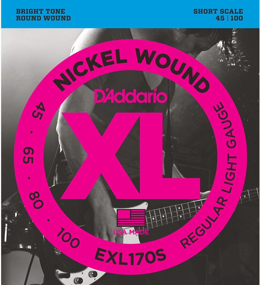 D'Addario EXL170S Short Scale Bass String Set (45-100)
