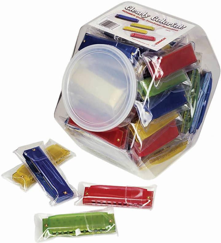 Hohner CCH48 Translucent Harp - (Blue, Yellow, Red & Green)