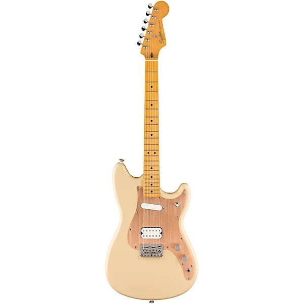 Squier Classic Vibe Duo-Sonic HS Electric Guitar  - Desert Sand With Gold Anodized Pickguard 5