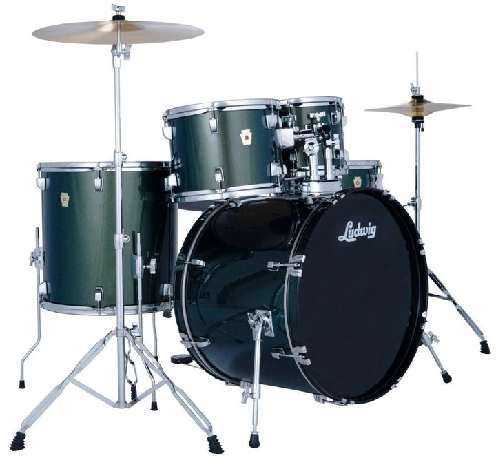 Ludwig Accent Fuse 5-piece Drum Set - Jade Dust