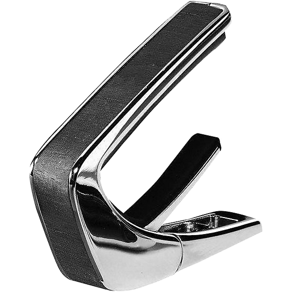 Thalia Wood Collection Capo - Black Chrome Finish with Ebony Inked Inlay
