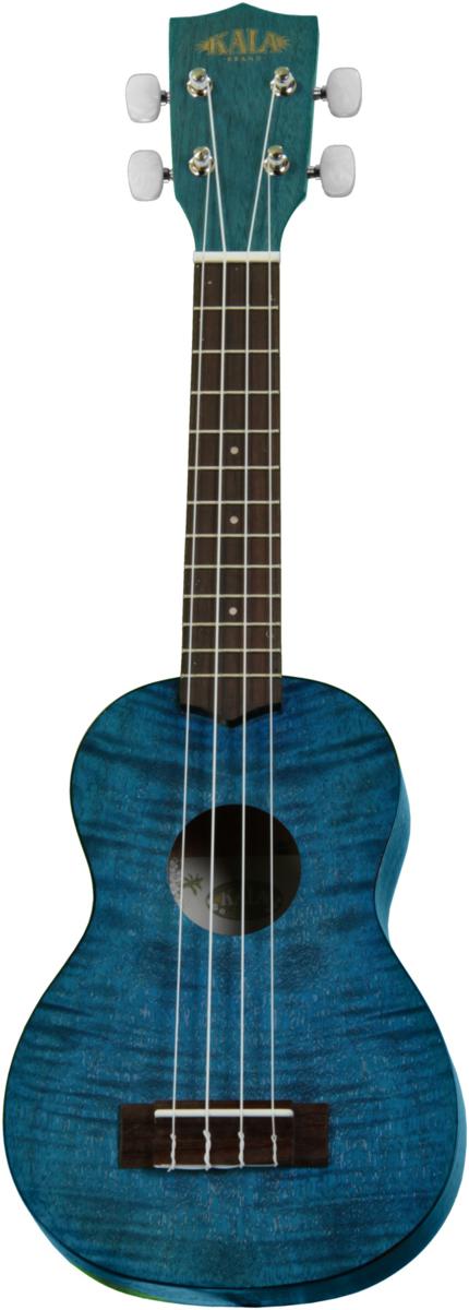 Kala KA-SEMB Soprano Exotic Mahogany Ukulele (Blue)