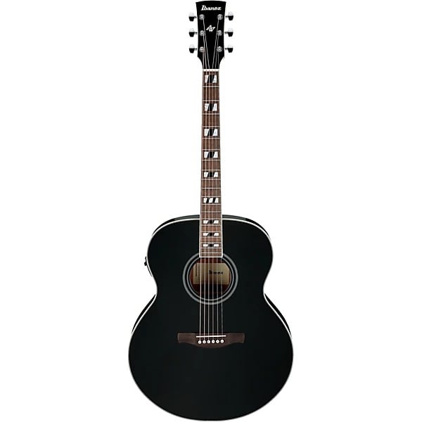 Ibanez AJ70M1EBK Jumbo Acoustic Electric Guitar - Black High Gloss 8