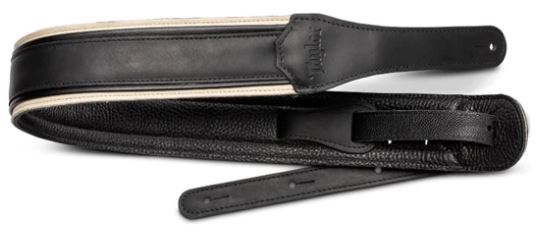 Taylor 4127-25 American Dream Leather Strap (Black With White Trim)