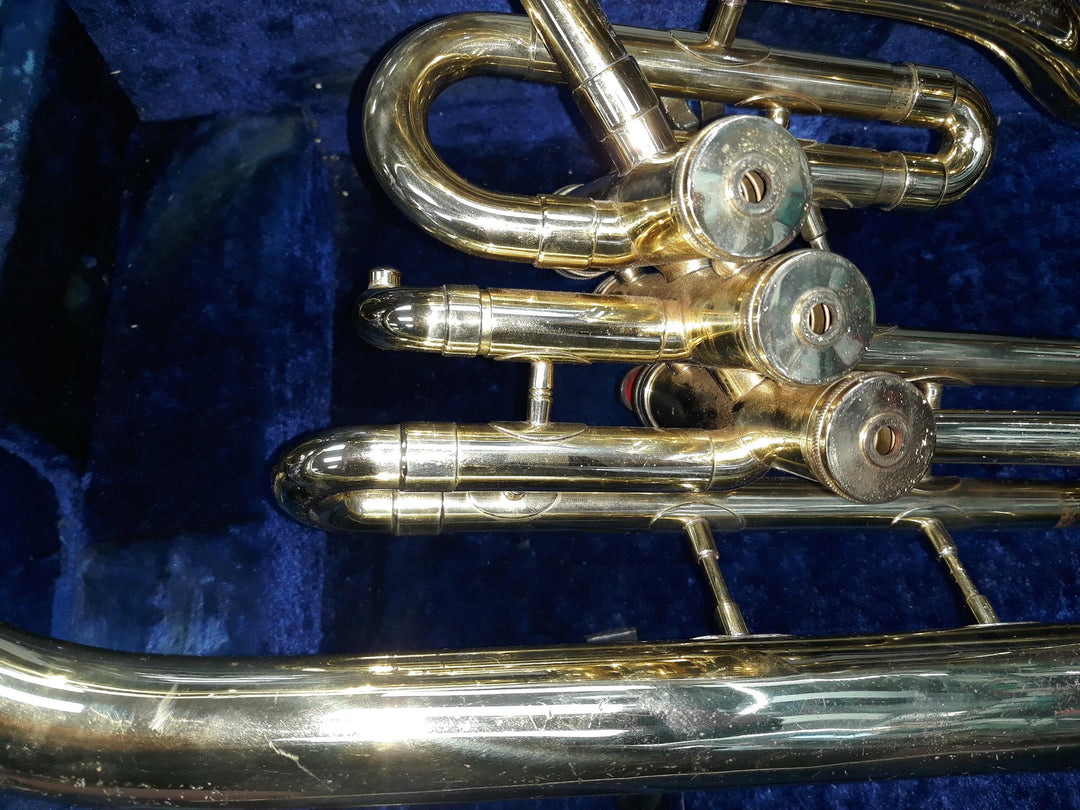 Used F.A. Reynolds 3-Valve Brass Baritone Horn - Brass Body With Nickel-Silver Trim