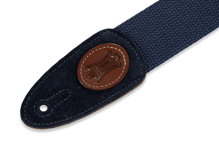 Levy's MSSC8-NAV 2-Inch Cotton Guitar Strap (Navy Blue)