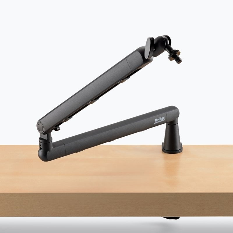 OnStage MBS-LP1 Low Profile Broadcast Boom Arm - Black 6