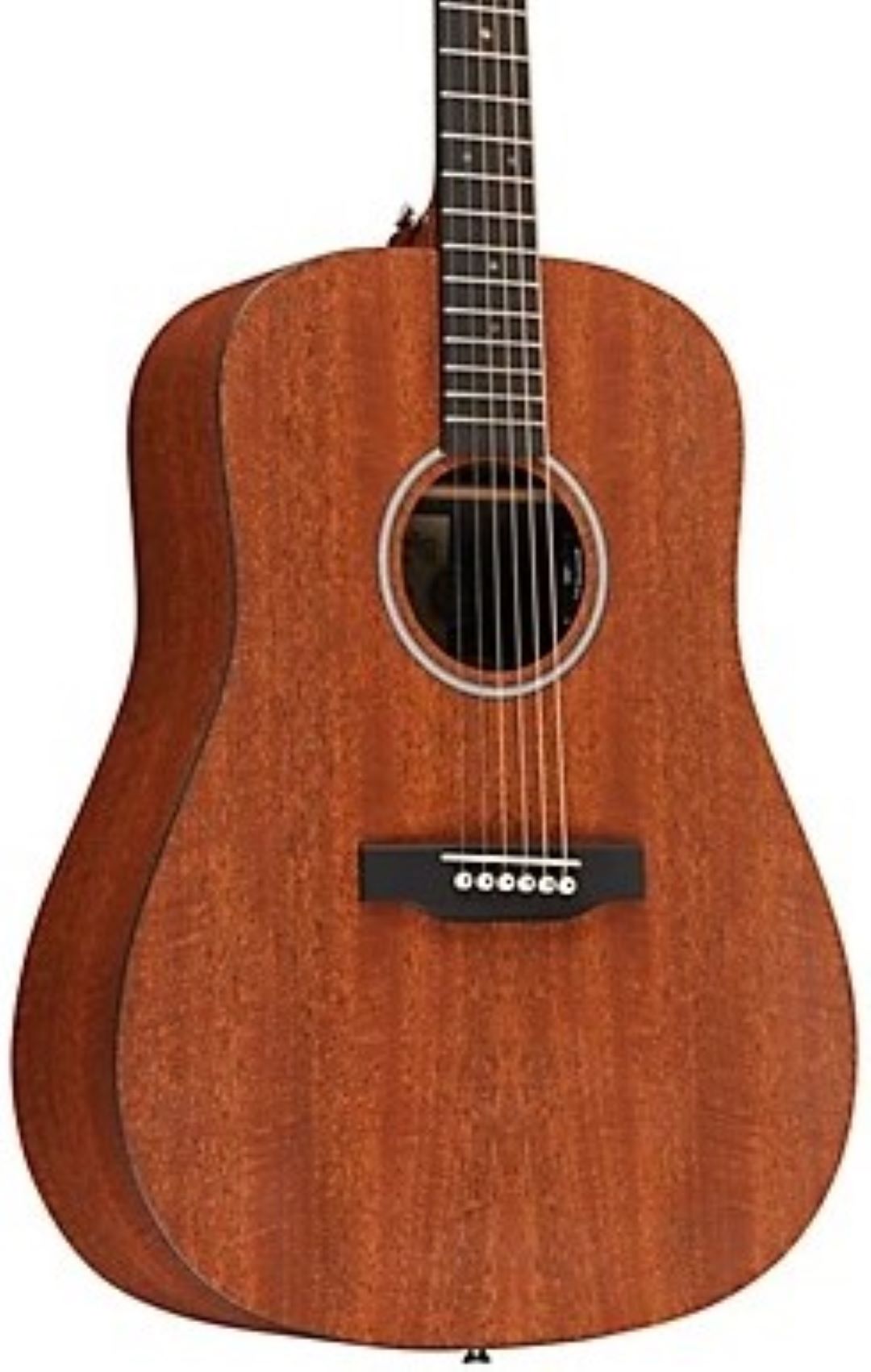 Martin D-X1E Mahogany Left Handed Acoustic Electric Guitar - Figured Mahogany