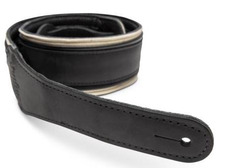 Taylor 4127-25 American Dream Leather Strap (Black With White Trim)