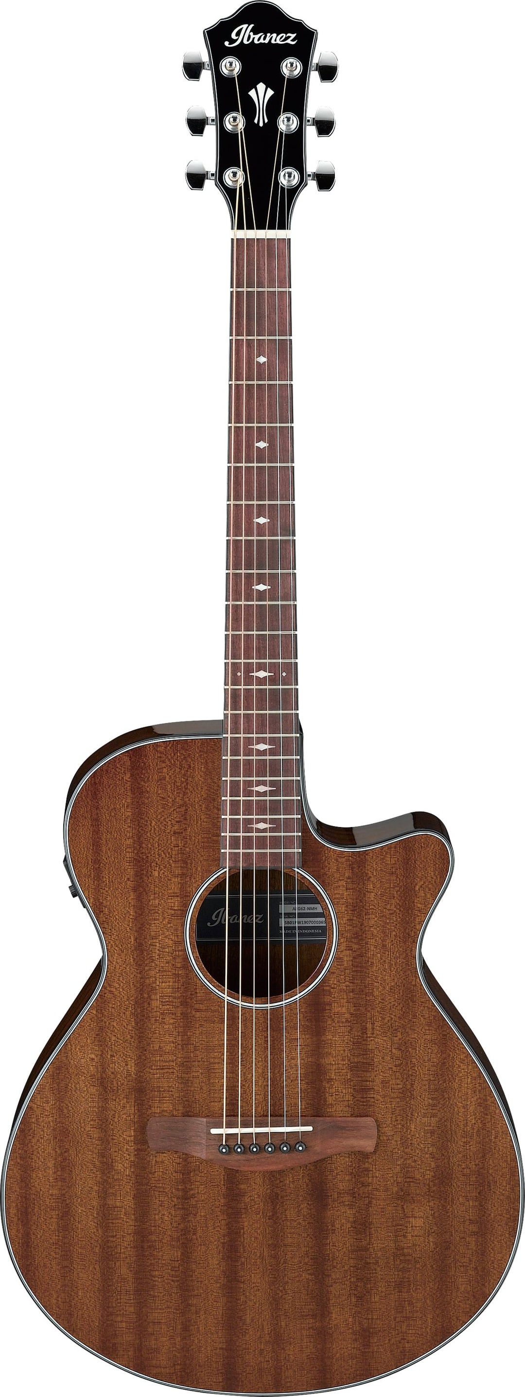 Ibanez AEG62NMH Acoustic-Electric Guitar - Natural Mahogany 2