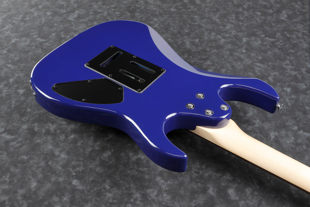Ibanez GRX70QALTBB Left-Hand Electric Guitar with Quilted Ash Top (Transparent Blue Burst)