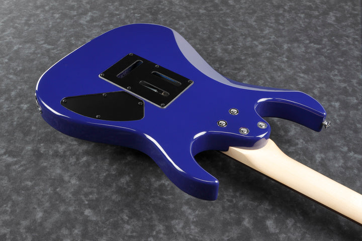 Ibanez GRX70QALTBB Left-Hand Electric Guitar with Quilted Ash Top (Transparent Blue Burst)