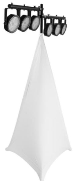 Onstage SSA100W Speaker/Lighting Stand Skirt White (Each) 2