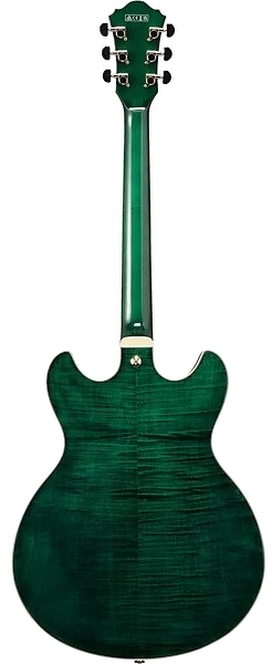 Ibanez Artcore Expressionist AS93FM Semi-hollow Electric Guitar - Transparent Moss Green 2