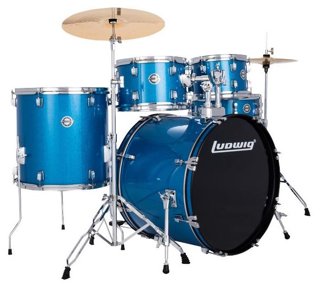 Ludwig Accent Drive 5-Piece Drum Kit - Blue Sparkle