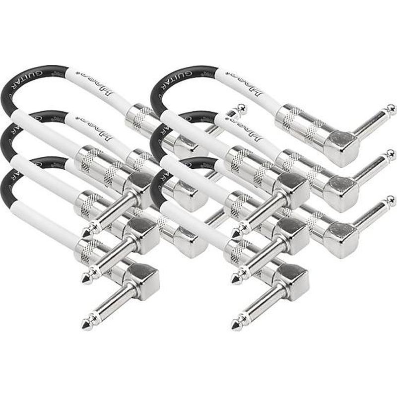 Hosa CPE606 6" (Right Angles) Patch Cable (6 Pack)