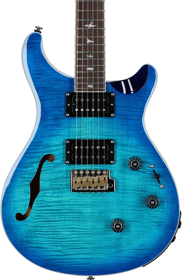 PRS SE Custom 24 Semi-Hollow Piezo Electric Guitar - Lake Blue