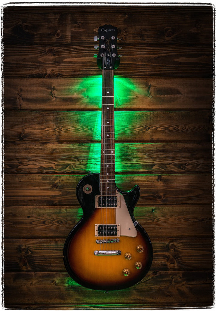 MuzicLight MZW104 Guitar Wall Hanger | Backlit - Green
