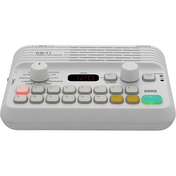 Korg KR-11 Compact Rhythm Box - White