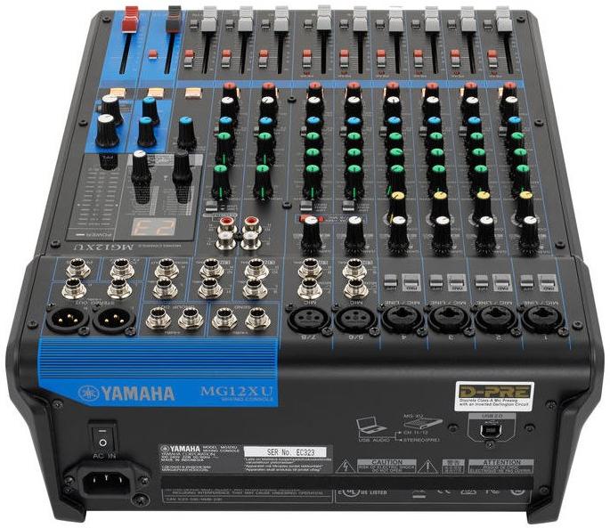 Yamaha MG12XU 12 Channel Mixer - With FX and USB 3