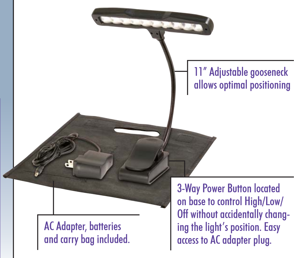 Onstage LED510 Clip-On Orchestra Light - The One to Get! 2