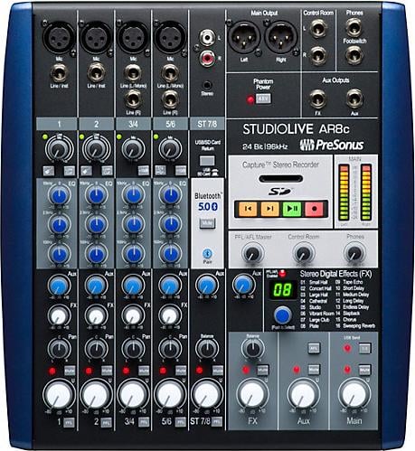 Presonus StudioLive AR8c 8-Channel USB-C Mixer