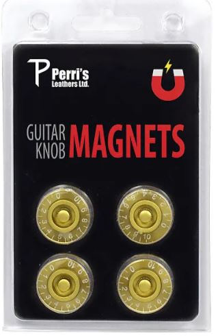 Perri GNM-04 Guitar Knob Magnet Gold [pack of 4]