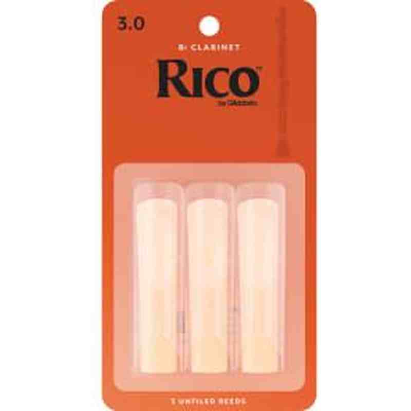 Rico RCA0330 #3.0 Clarinet Reeds (3-Pack)