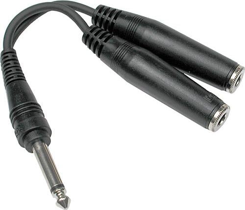 Hosa YPP111 1/4\" (Male Mono) - (2)1/4\" (Female Mono) Adapter