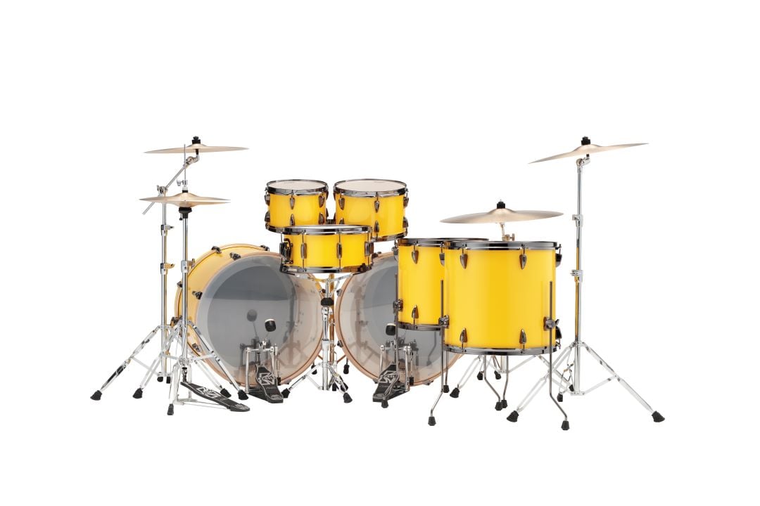 Tama 'Inspired by Lars Ulrich' Imperialstar 7 Piece Drum Kit - Electric Yellow 2
