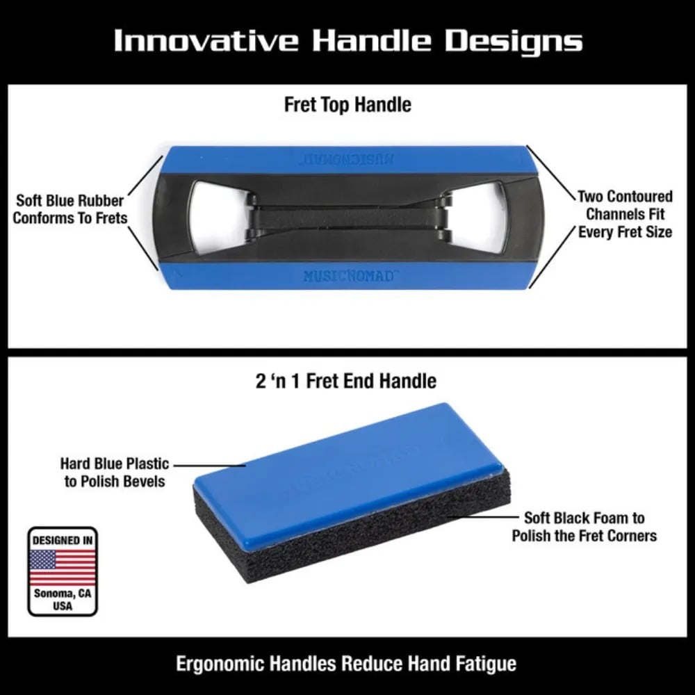 MusicNomad MN860 6-Piece Tracers Fret Finishing Kit