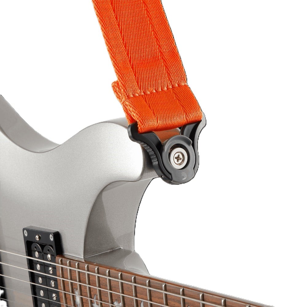 D'addario 2\" Nylon Auto Lock Strap - Sundown Orange 2