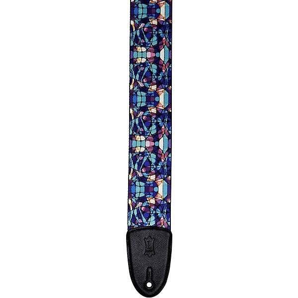 Levys Stained Glass 3" Guitar Strap - Blue Mirage