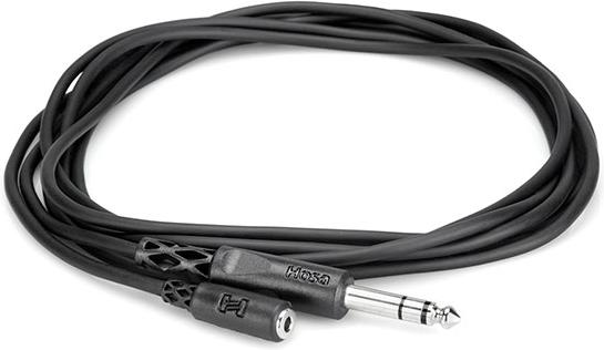 Hosa MHE310 10-ft Cable - 3.5mm(Female Stereo)-1/4\"(Male Stereo)