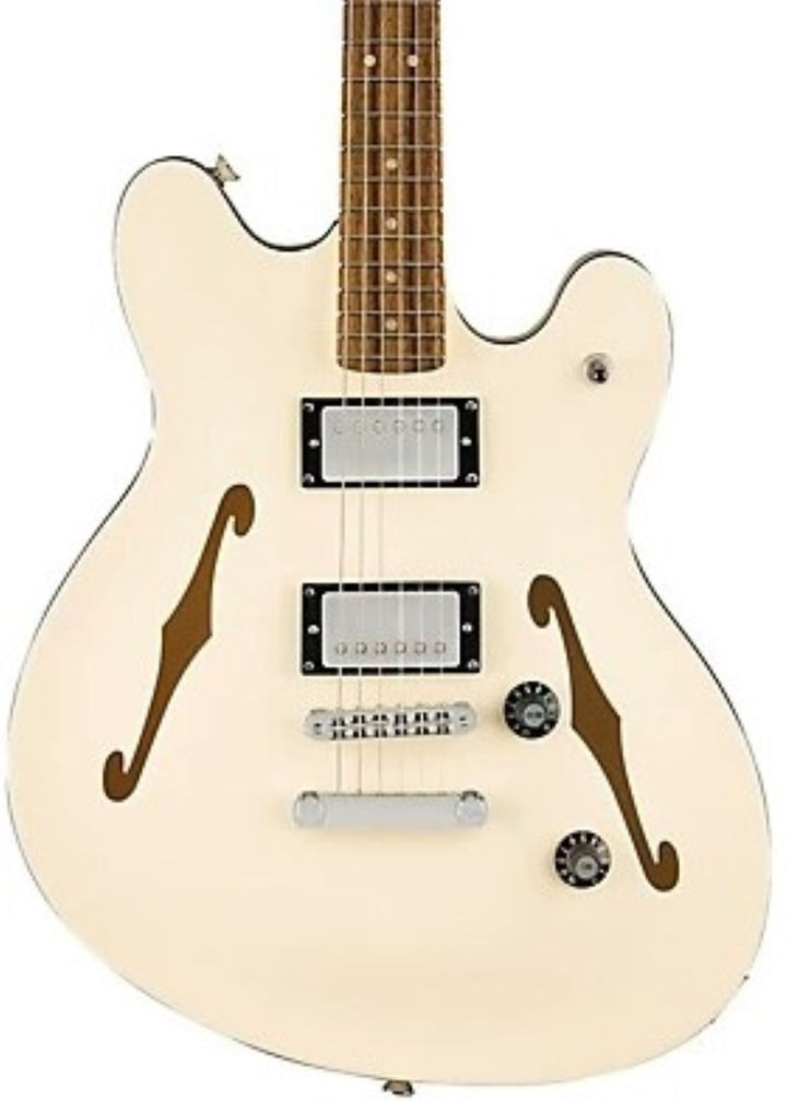 Squier Affinity Starcaster Deluxe Semi-Hollowbody Electric Guitar - Olympic White