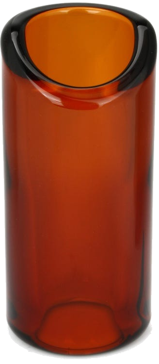 The Rock Slide Amber Glass Guitar Slide - Medium
