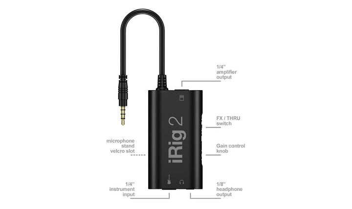IK Multimedia Amplitube iRig2 for Guitar