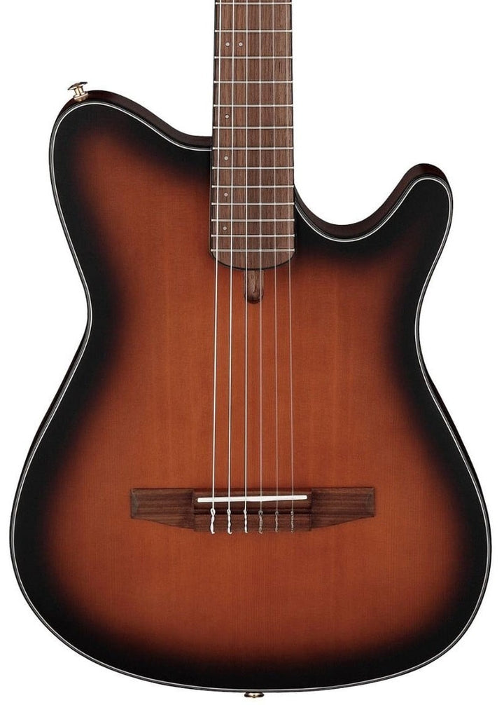 Ibanez FRH10NBSF Nylon String Acoustic Electric Guitar - Brown Sunburst